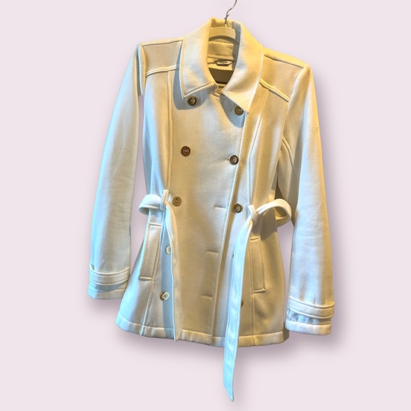 BeBe white Peacoat - Picture 9 of 11
